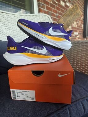 Nike Purple and Gold LSU Running Shoes